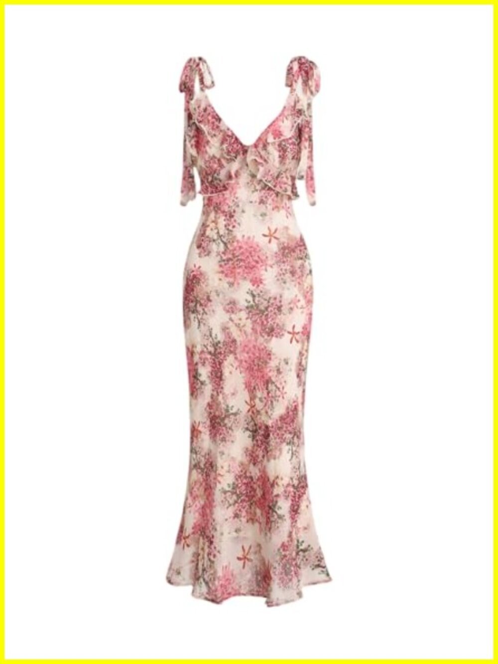 Boho Midi Floral Dress Elegant Flowy Sundress Formal Wedding Guest Spring